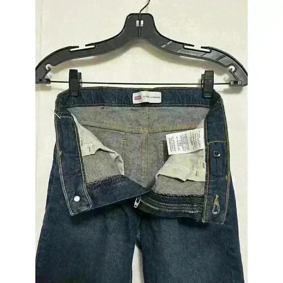 Wrangler Jeans Boys Size 14 Reg Adjustable Waistband Straight Leg Dk Denim A0009 - Picture 7 of 8